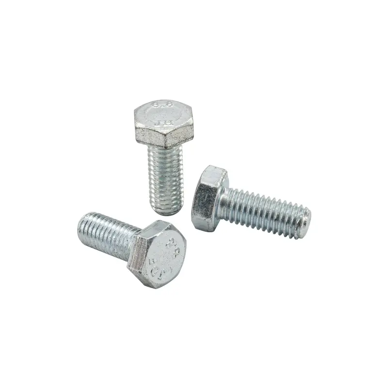 M8 X 1.25 X 20mm Hex Head Screw, Class 8.8 Zinc [Pack of 3]