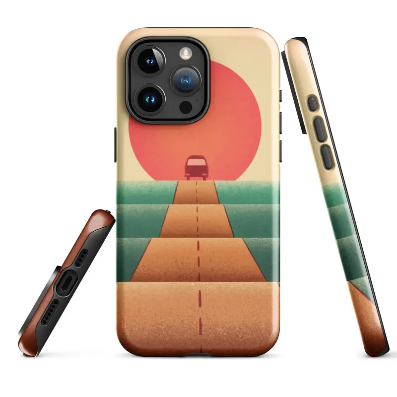 Sunset Road Tough Case for iPhoneGlossy / iPhone 11
