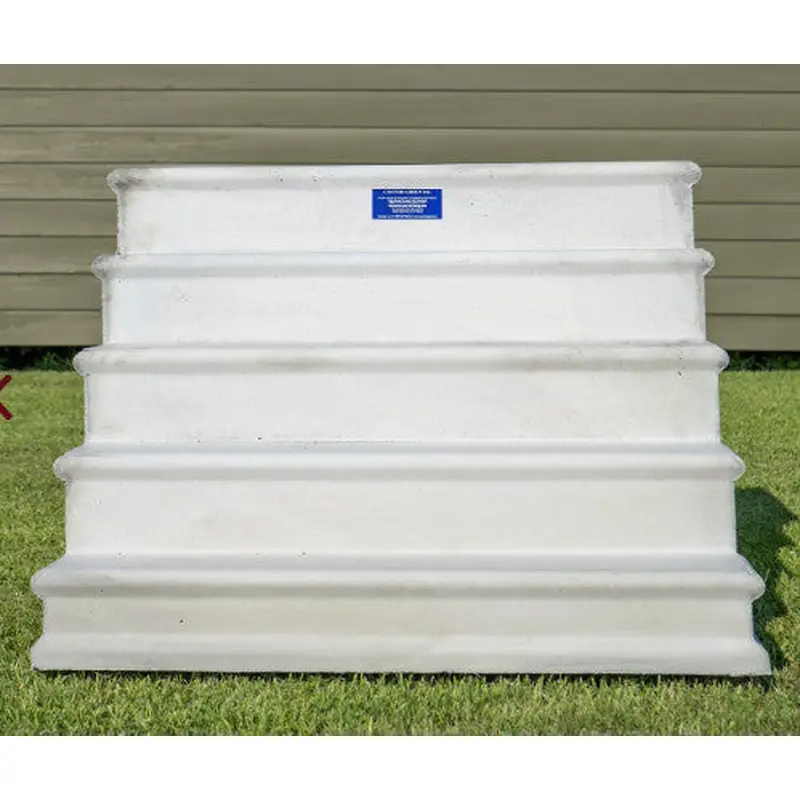Century Concrete Steps 5 Tread 7 Rise35" x 57" x 48"
