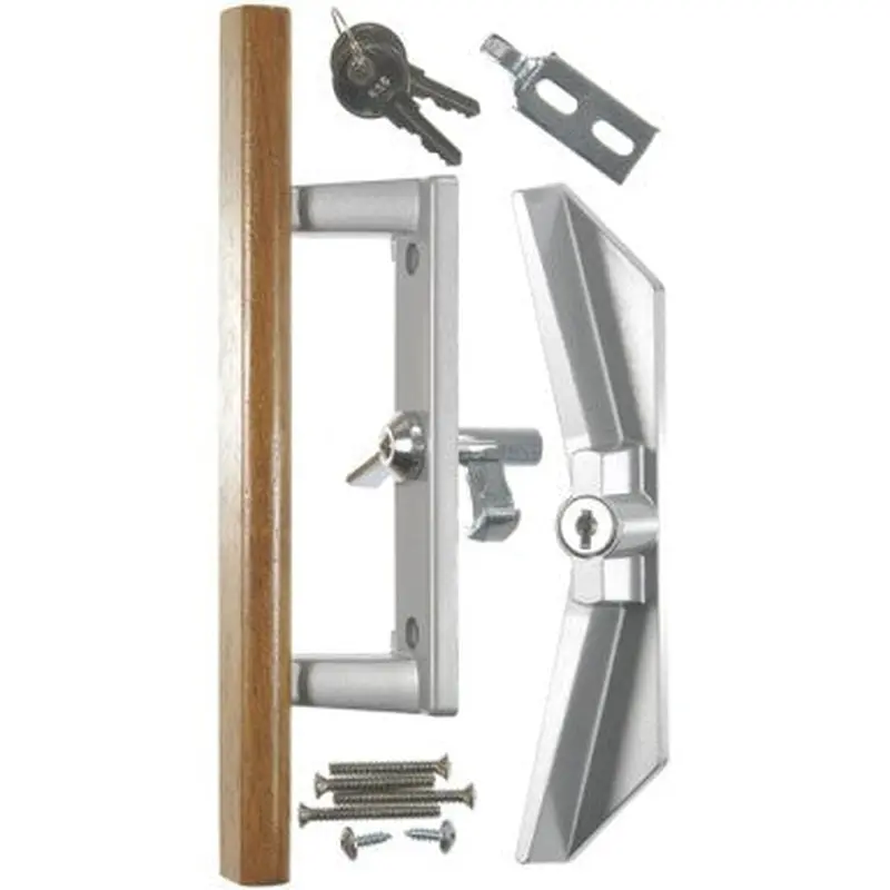 Hampton Products Keyed Surface Mount Patio Latch, Aluminum3-15/16"