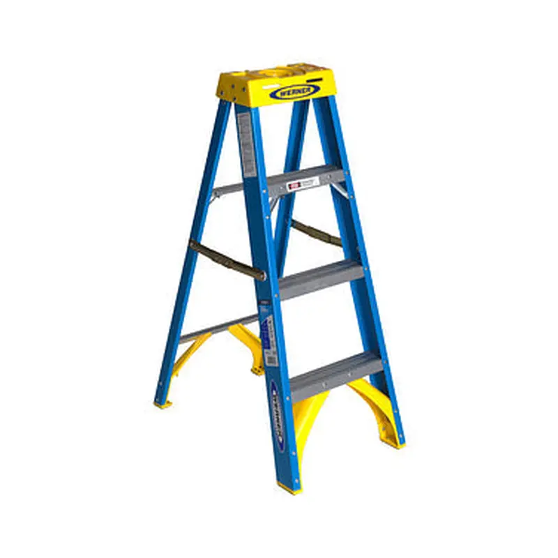 Werner 4ft Type I Fiberglass Step Ladder 60044 ft