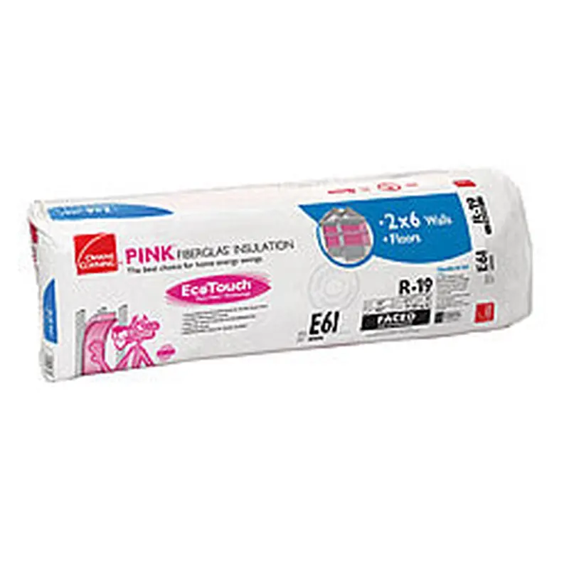 Owens Corning R-19 EcoTouch Pink Fiberglas Insulation with PureFiberPack of 5