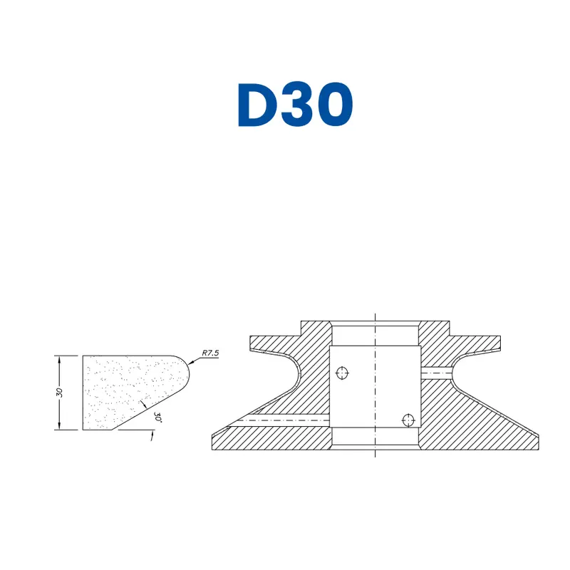 D30 (30mm Shark Nose - Line 60 (Bore 35))EHS Kit (All materials high speed) / Breaker