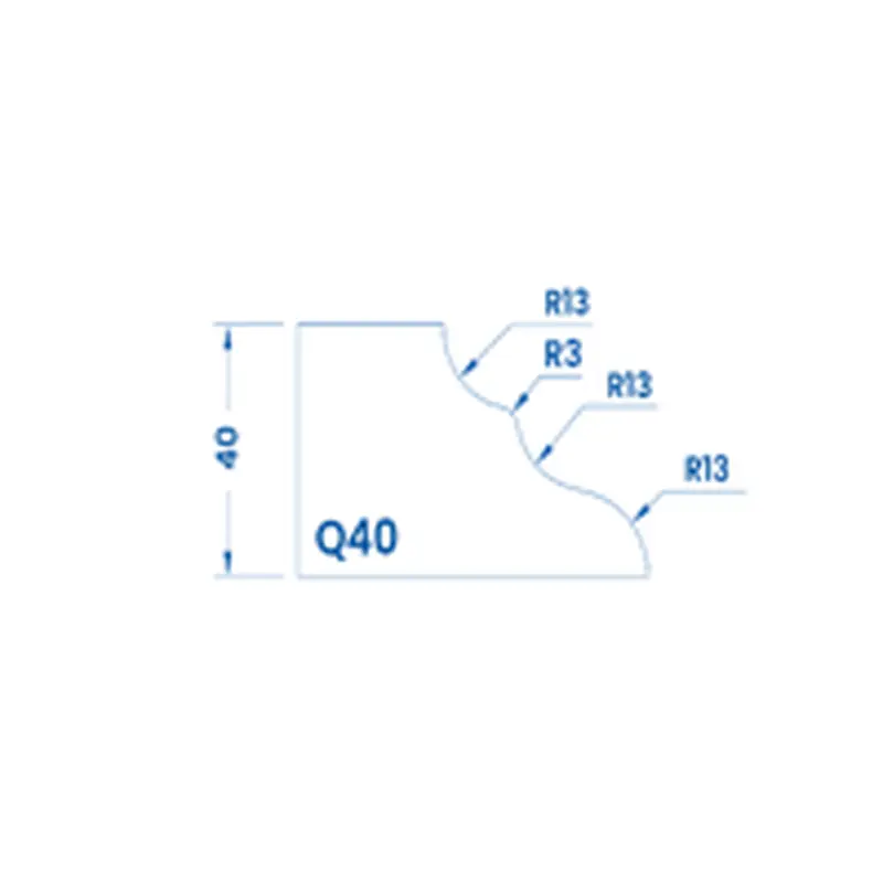 Q40(40mm Cove Ogee - Router Bits)Standard Full Kit (BITS) / Breaker