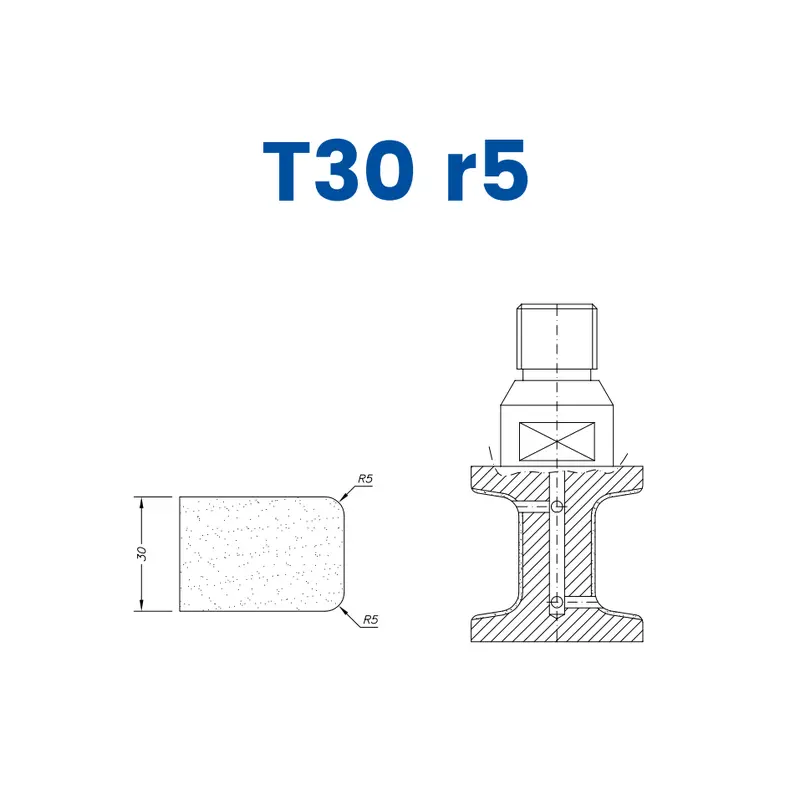 T30 r5 (30mm Eased Top & Bottom r5)EHS Kit (All materials high speed) / 1