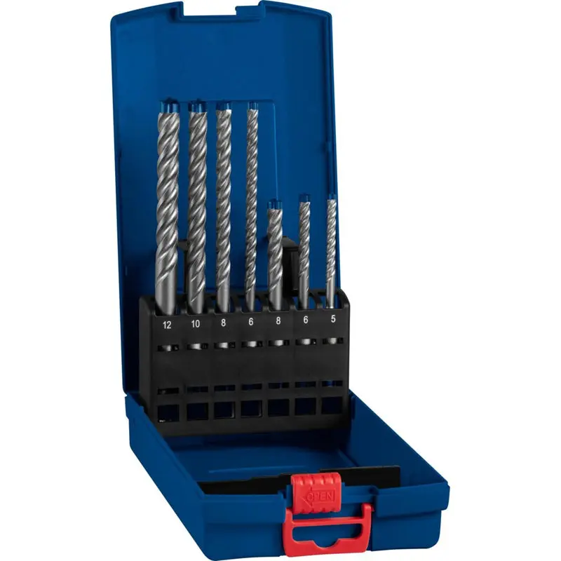 Drill Bit SDS-Plus-7X |  5/6/6/8/8/10/12 mm - 7pcs