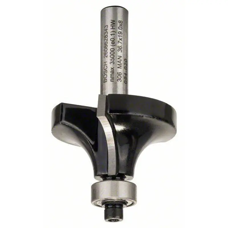 roundupover Bit 8mm, R1 15mm, L 22mm, G 66mm