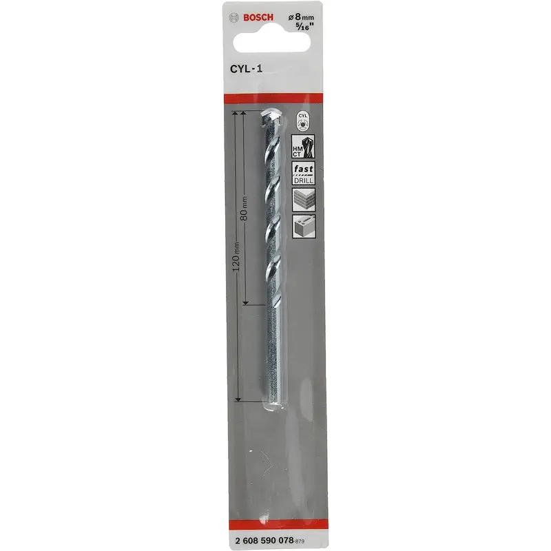 CYL-1 Masonry Drill Bit 8x80x120mm