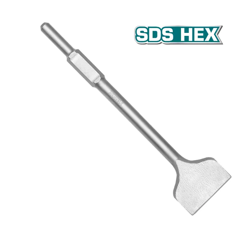 Hex Flat Chisel 30x410x100 mm by Total