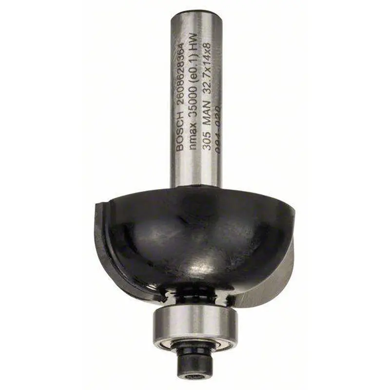 Core Box Bit 8mm, R1 6mm, D 32,7mm, L 13mm, G 55mm