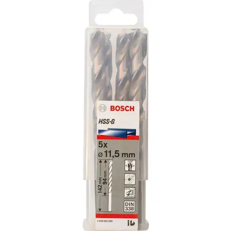 Metal Drill Bit HSS-G | 11.5x94x142mm - 5pcs