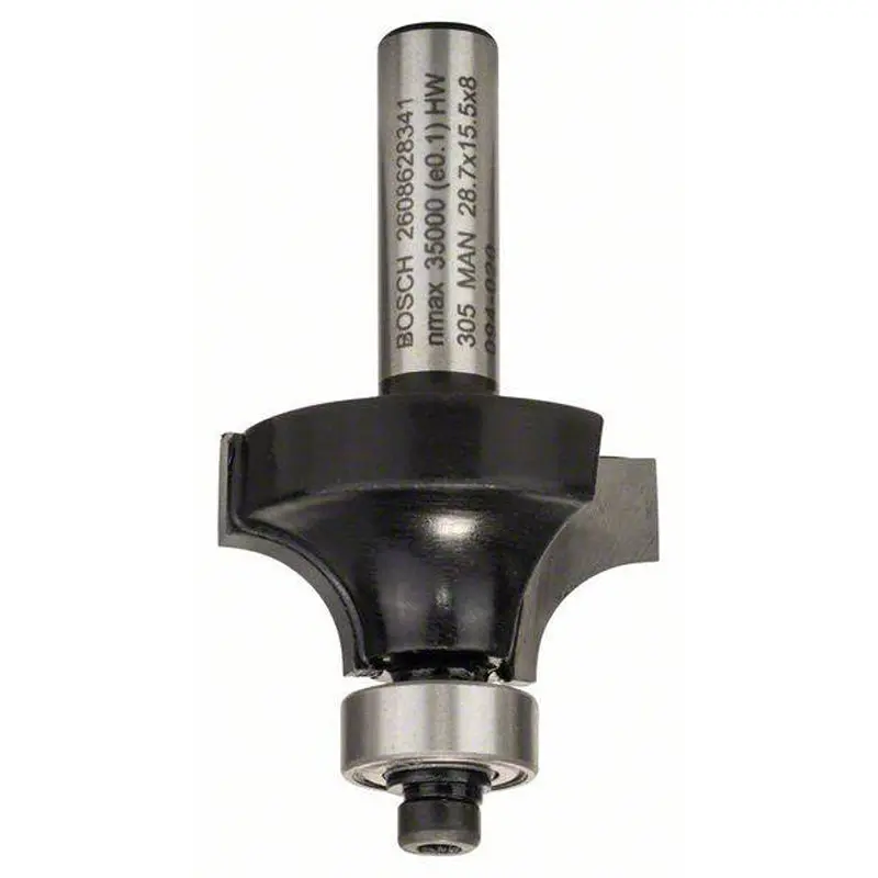 roundupover Bit 8mm, R1 8mm, L 15,2mm, G 53mm