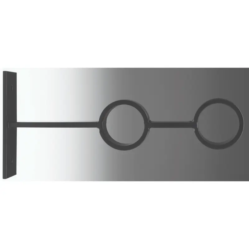 Closed Dbl York Bkt 20mm-black Matte