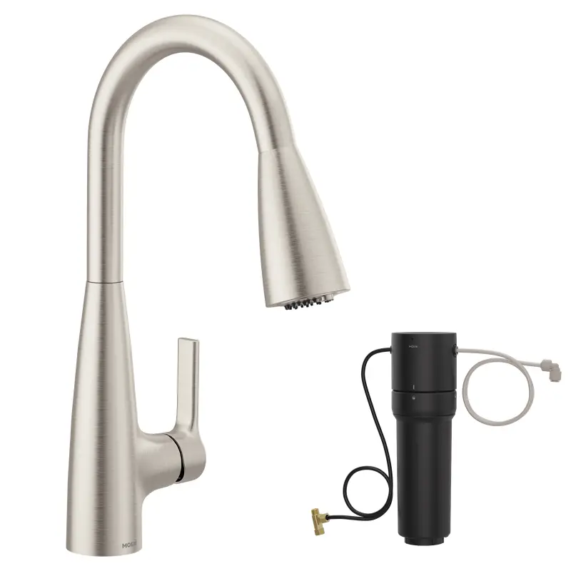 Haelyn One-Handle Pulldown Kitchen Filtration FaucetChrome