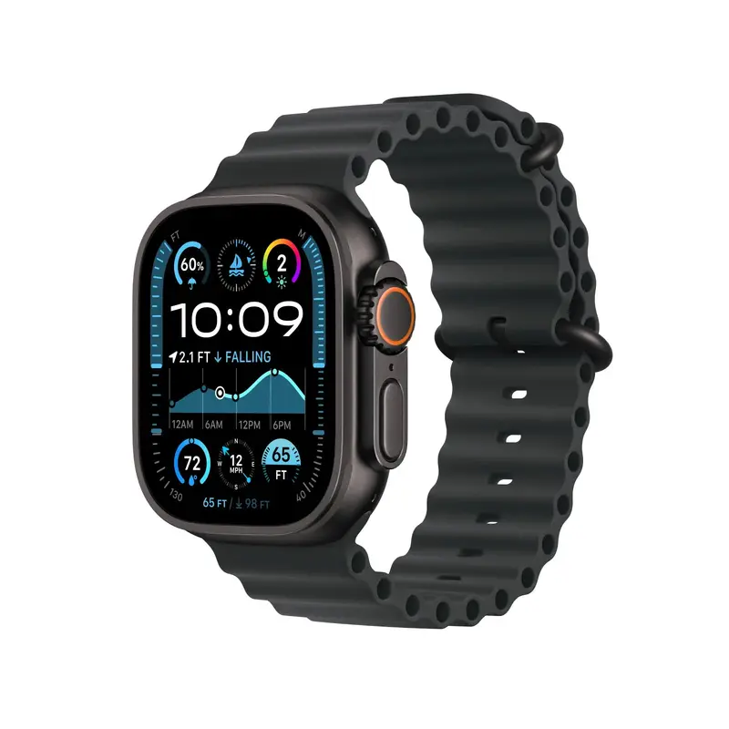 Apple Watch Ultra 2 GPS   Cellular 49mm Black Titanium Case | Black Ocean Band
