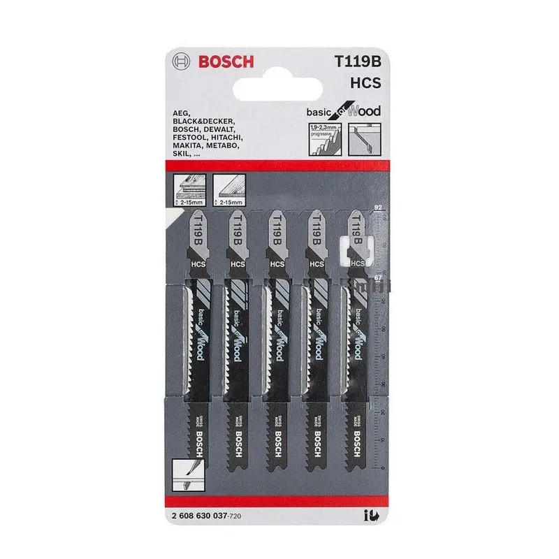 JSB Set T 119B Basic for Wood 92mm 5pcs