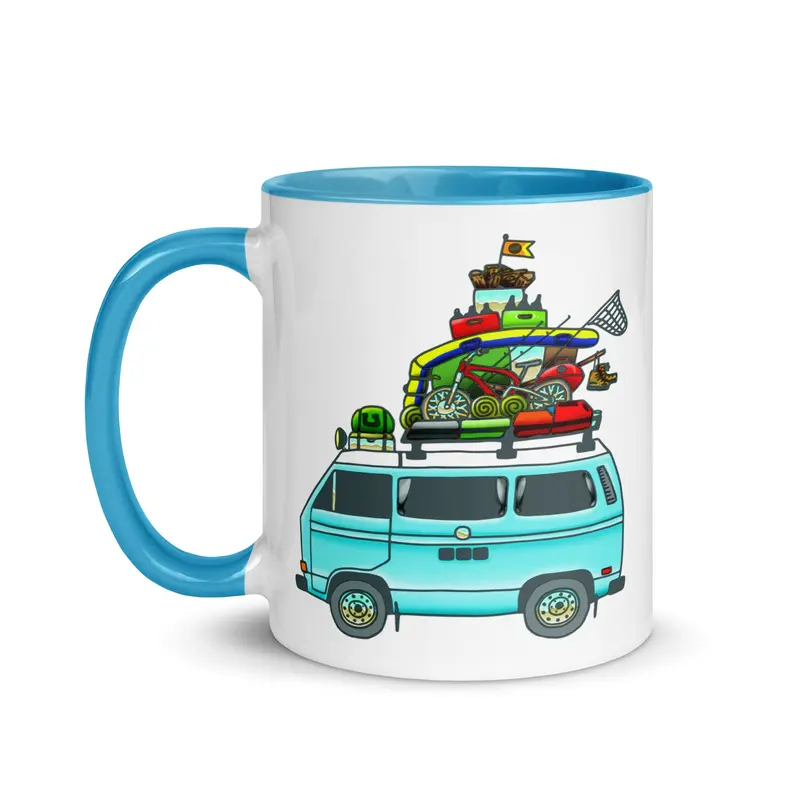 RAD Vanagon Mug with Color InsideBlack / 11 oz