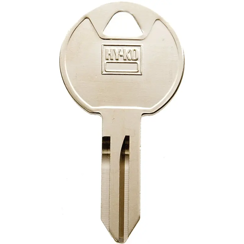 Hy-Ko 11010TM13 Key Blank, Brass, Nickel, For: Trimark Cabinet, House Locks and Padlocks
