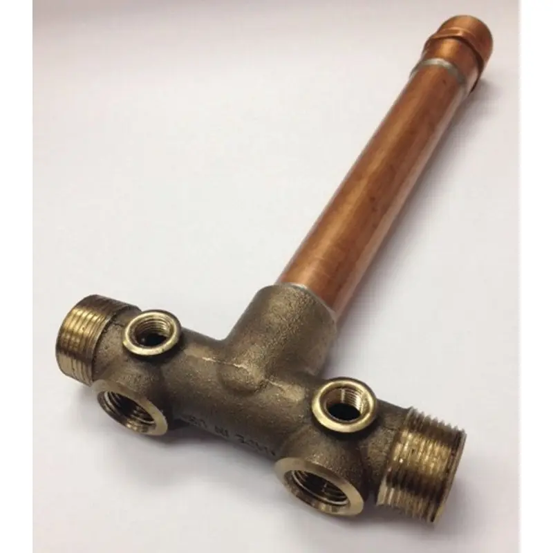 Simmons 709SB Tank Cross, 3/4 x 1 in, Female x Male, Copper/Silicone Bronze