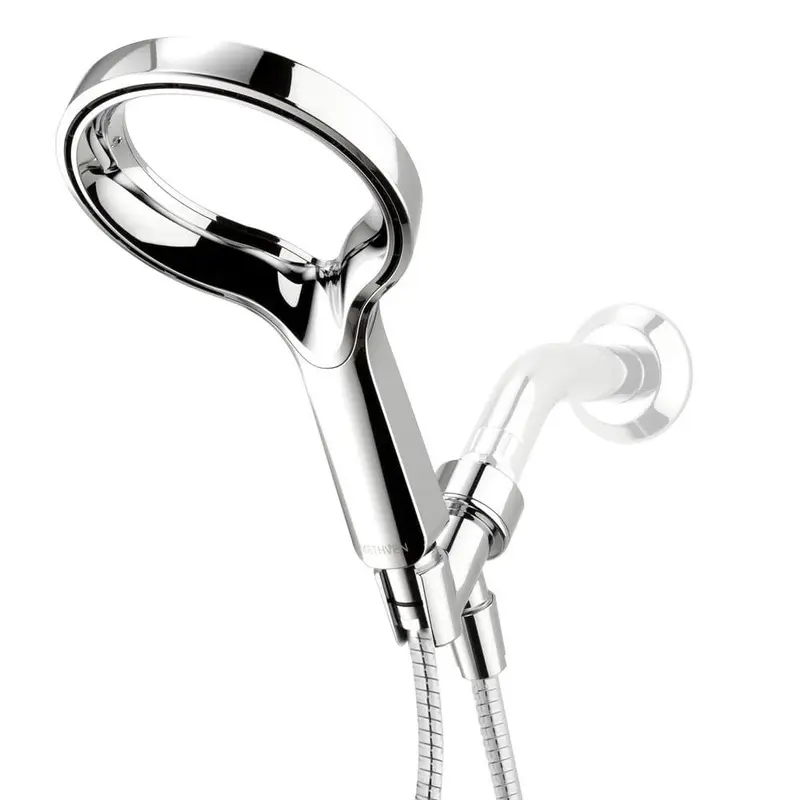 Aio 1-Spray 6 in. Single Wall Mount Handheld Shower Head in Chrome.8 / each