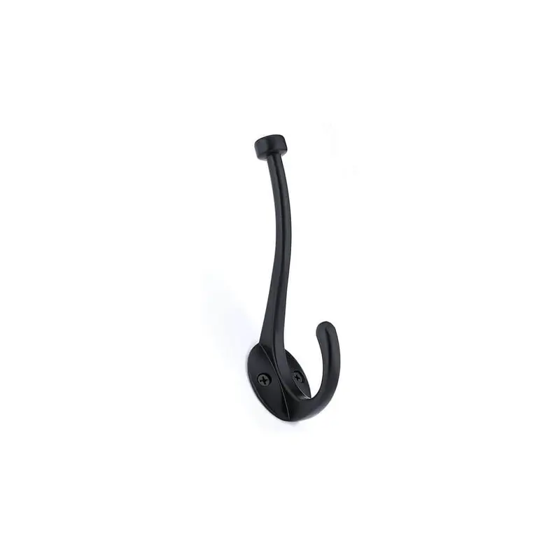 5-13/16 in. (148 mm) Matte Black Decorative Hook0.2200 / each