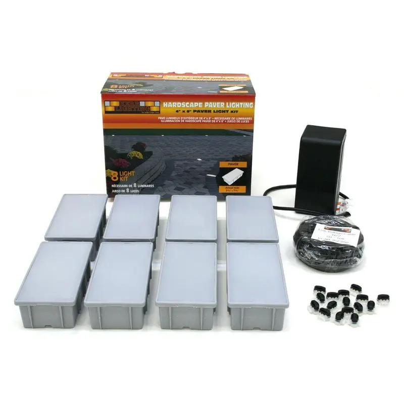8-Light Outdoor Paver Light Kit12 / set