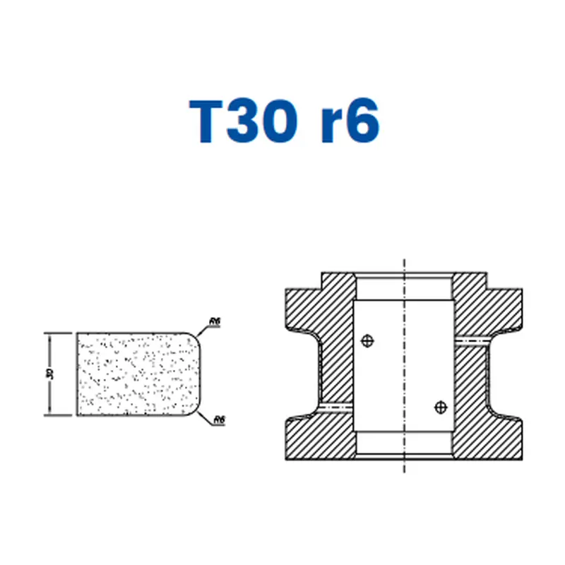 T30 r6(30mm Eased Top & Bottom r6)EHS Kit (All materials high speed) / 1