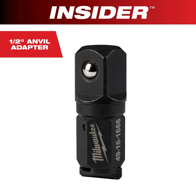 Milwaukee 49-16-1666 INSIDER Box Ratchet 1/2" Anvil Adapter