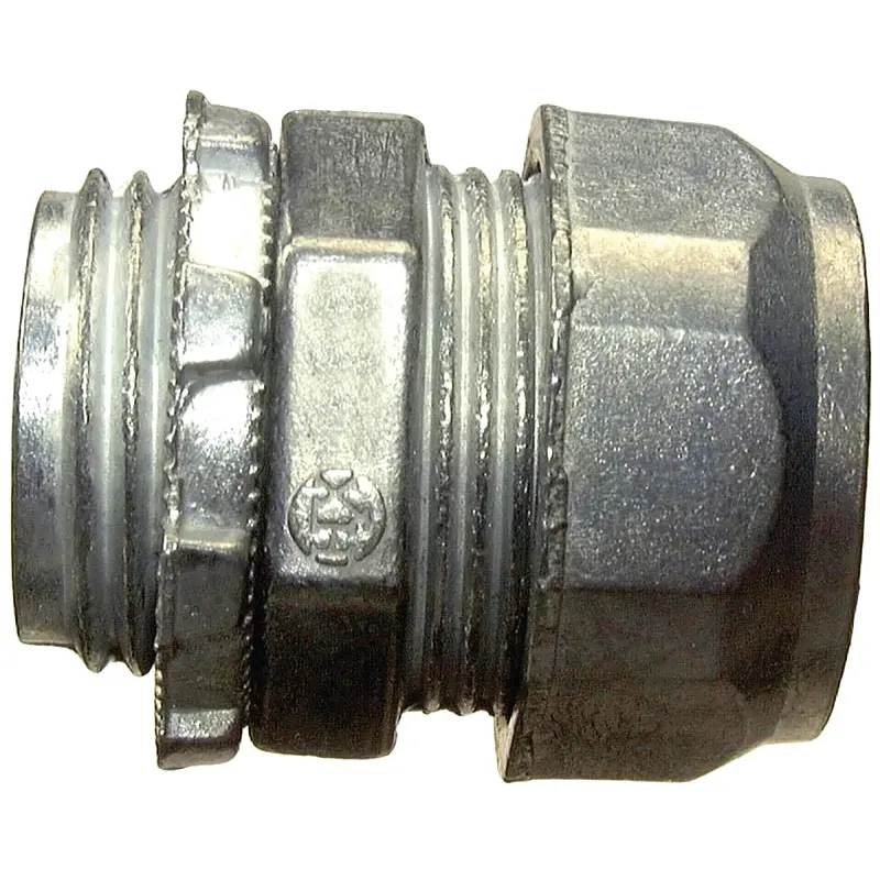 Halex 20210 Connector, 1/2 in Compression, Zinc, 5/BAG