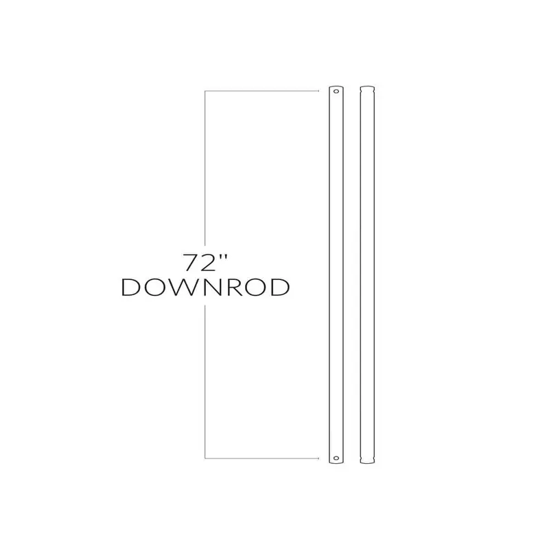 72 in. Polished Nickel Extension DownrodPolished Nickel