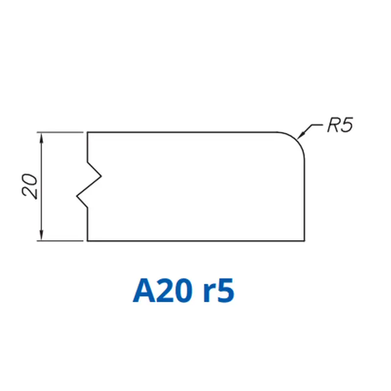 A20 r5(20mm r5 Eased Edge - Router Bits)Standard Full Kit (BITS) / 0