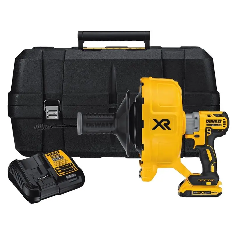 DEWALT DCD200D1 20V MAX* XR BRUSHLESS DRAIN SNAKE KIT