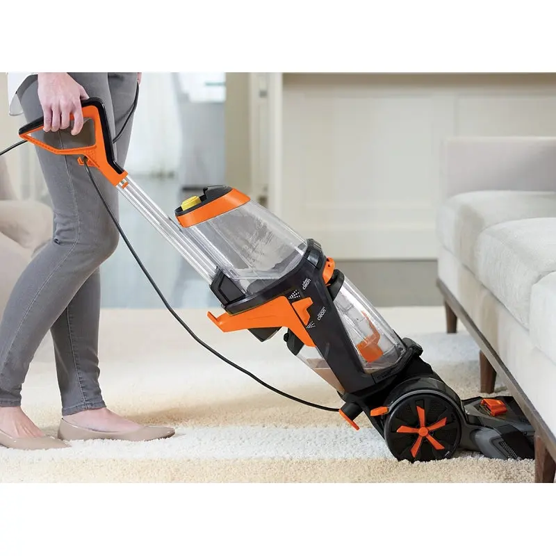 Bissell 1548 Pet Carpet Cleaner, 1 gal Tank, 11 in W Cleaning Path, Samba Orange