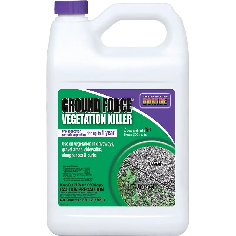 Bonide Ground Force 5131 Vegetation Killer, Liquid, Amber/Light Brown, 1 gal
