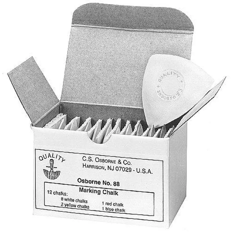 C.S. Osborne Box Of 12 Clay Based Marking Chalks