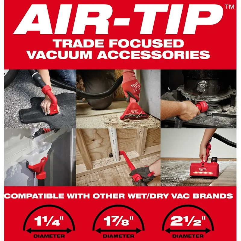 Milwaukee 49-90-1991 Hose and Accessory Adaptor Kit, 3-Piece