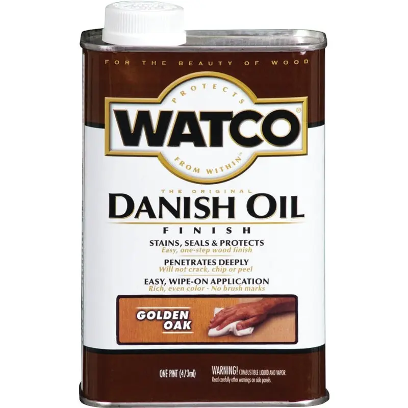 Watco 65151H Danish Oil, Golden Oak, Liquid, 1 pt, Can
