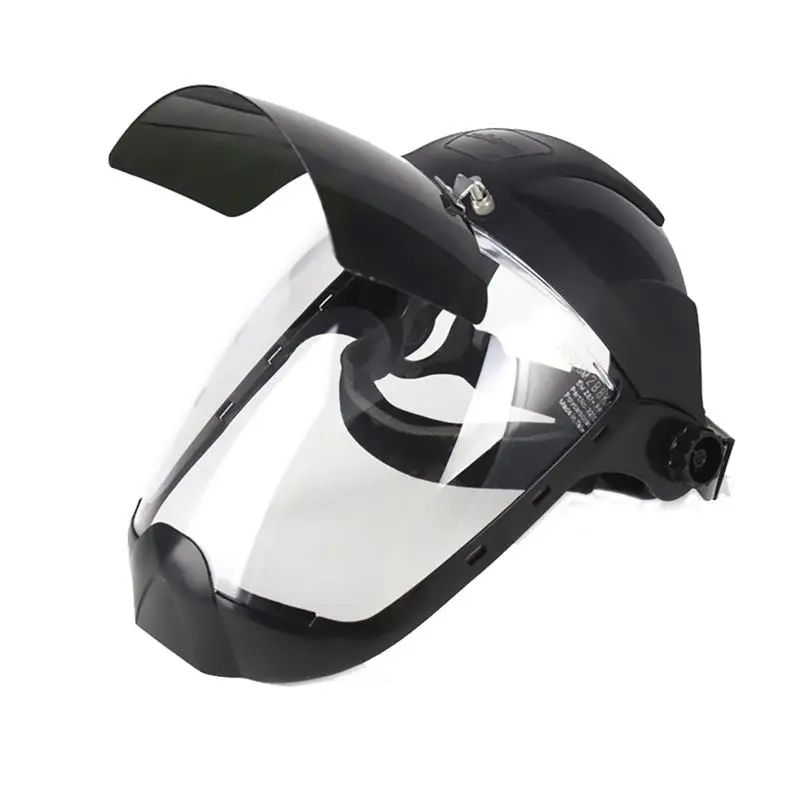 Multi-Purpose Face Shield with Flip-Up IR Window and Ratcheting Headgear