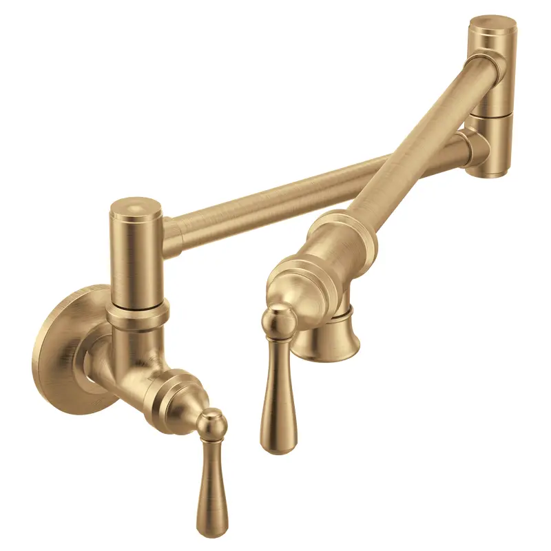 Traditional Wall Mount Swing Arm Pot FillerChrome