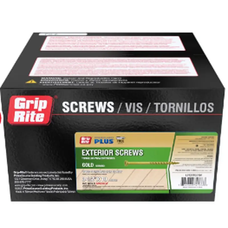 PrimeSource Grip-Rite Premium Exterior Coated Screws10 gauge 3-1/2