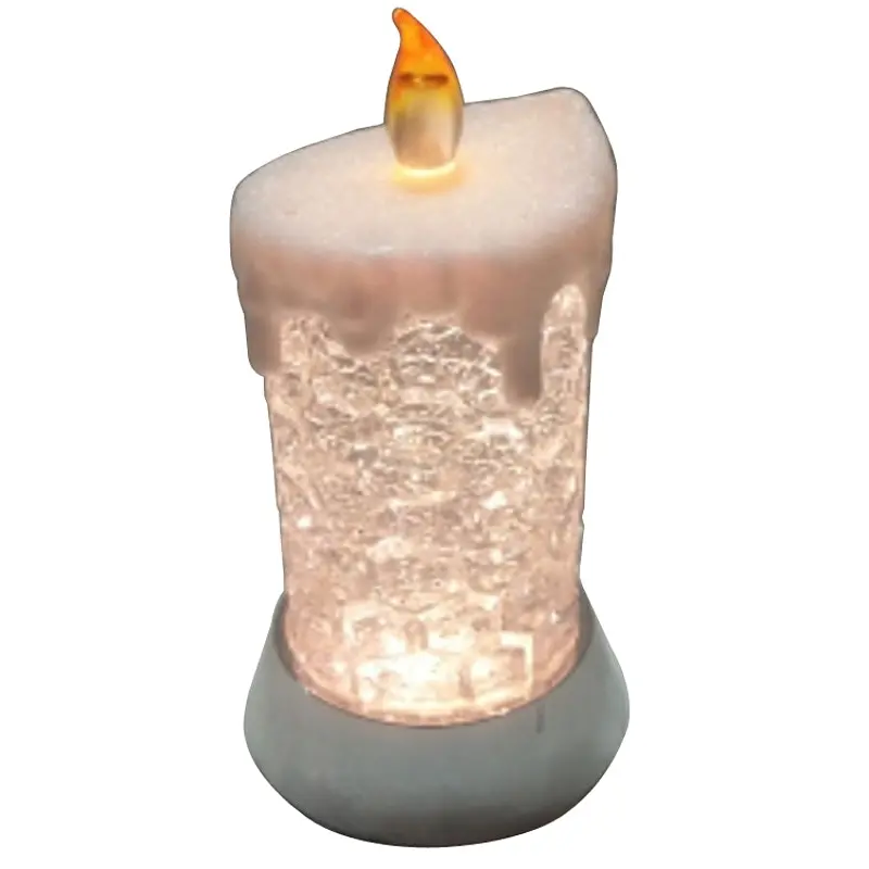Hometown Holidays 21605 Ice Candle Ice, Prelit, 1.5 V, Soft White Light