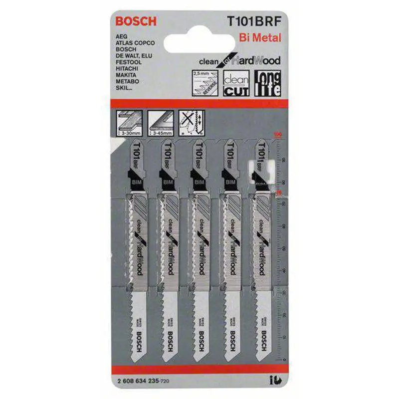 JSB Set T 101BRF BIM Clean for Hard Wood 5pcs