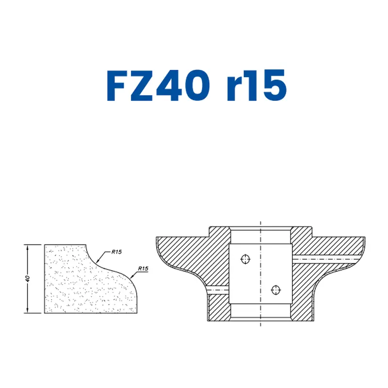 FZ40 r15(40mm Ogee Flat - Line 60 (Bore 35))EHS Kit (All materials high speed) / Breaker