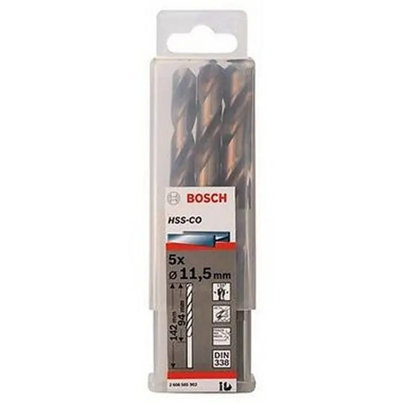 Metal Drill Bit HSS-CO Set | 11.5x94x142mm - 5pcs