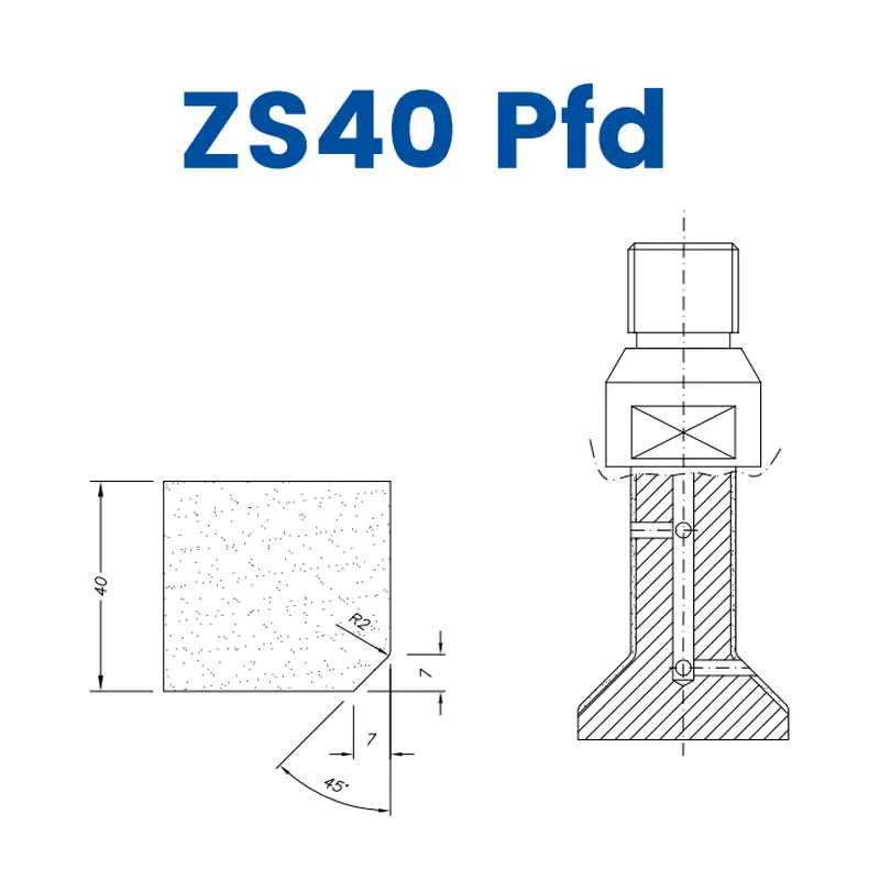 ZS40 Pfd (40mm Single Chamfer)EHS Kit (All materials high speed) / 1