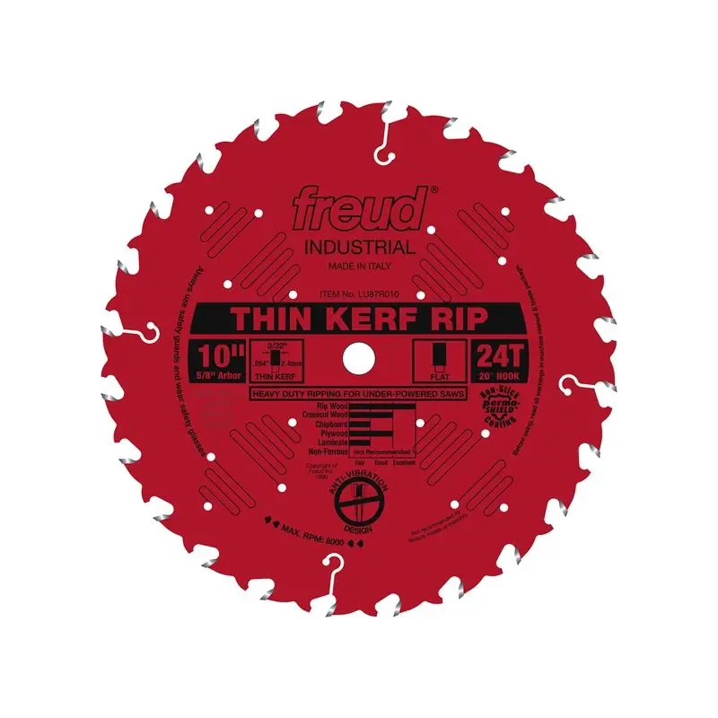 Freud | LU87R010 10" 24 Tooth Thin Kerf Rip Saw Blade