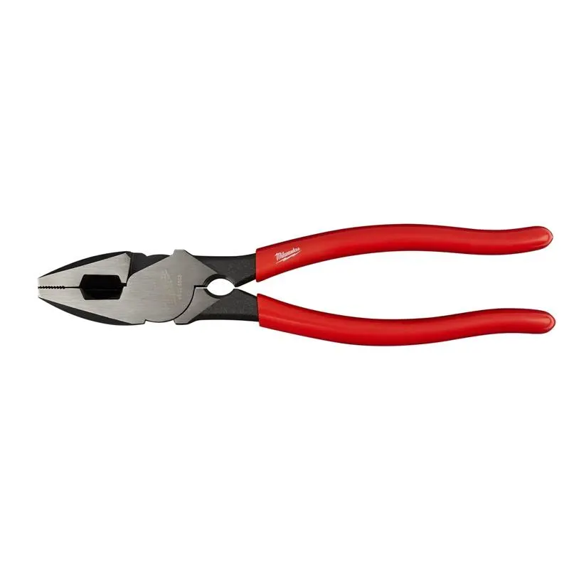 Milwaukee 48-22-6503 9 in High-Leverage Lineman Pliers with Thread Cleaner