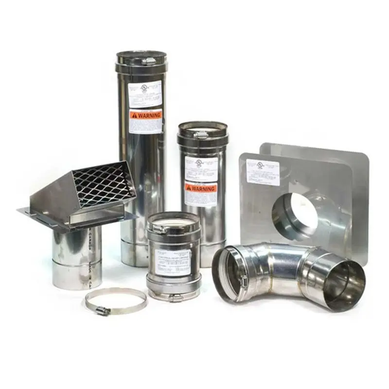 4 in. Horizontal Stainless Steel Vent Kit with Backflow Preventer6 / each