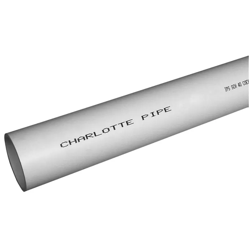 Charlotte Pipe PVC 04112 0800 Pipe, 1-1/2 in, 20 ft L, SCH 40, PVC, White