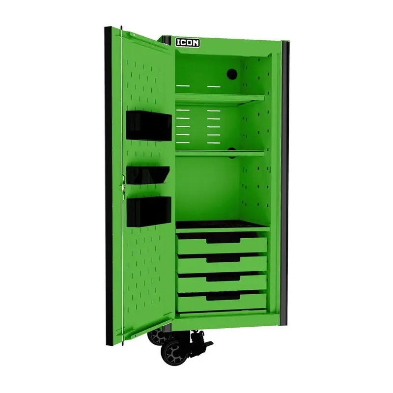 28 in. Professional End Locker - Green